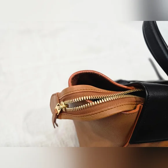 Celine Small Leather Belt Bag Carmel Black Tote Travel Work Suede Shoulder Mini - Picture 12 of 17